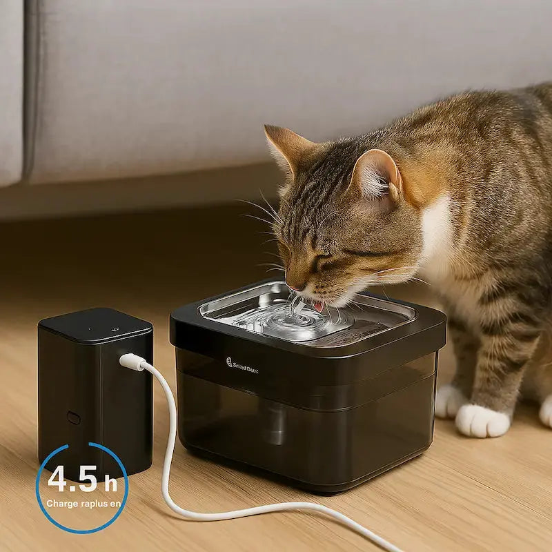 AquaFlow 2.5L - Fontaine à eau intelligente Fidoz