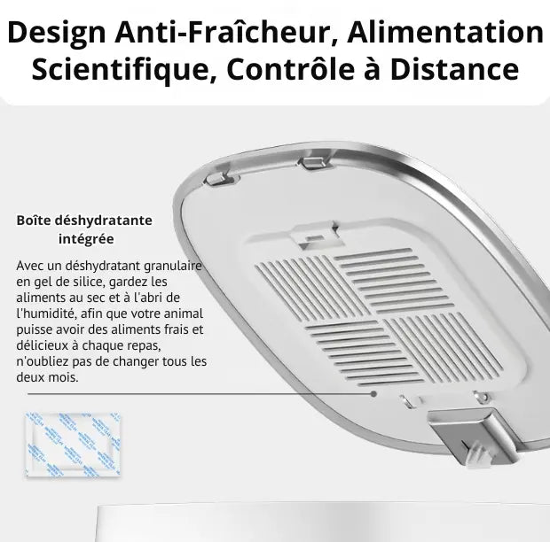 Distributeur de croquettes double connectée Fidoz
