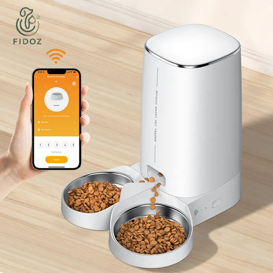 FeederSync Dual - By Fidoz - Distributeur de croquettes double connectée Fidoz