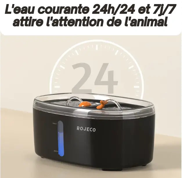 Fontaine à Eau Luxe Sans Fil – Double Bols Intelligents Fidoz