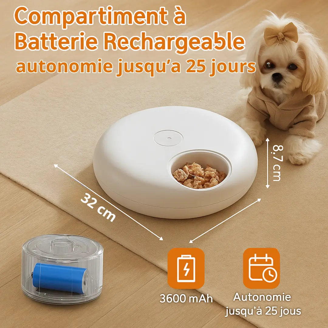 FeedyCat – Distributeur Automatique de Pâtée pour Chiens et Chats Fidoz