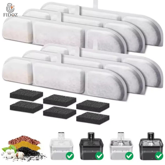 Filtres de Rechange AquaFlow – Pack pour fontaine à eau pour chats Fidoz