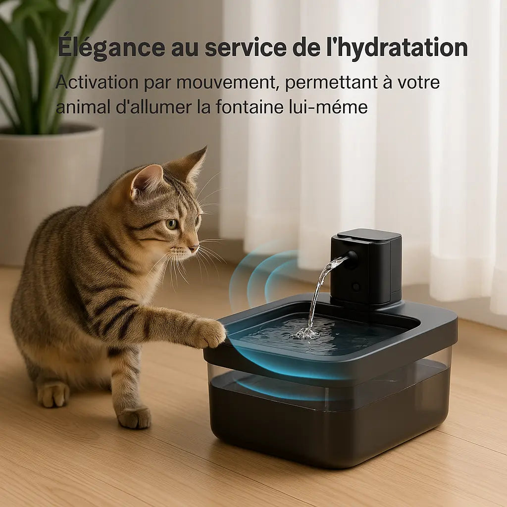 Fontaine à Eau Premium 2,5L – Inox, Sans Fil & Intelligente Fidoz