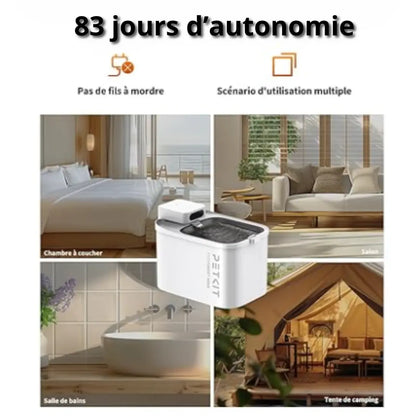 HydroMax Connect 3L – Fontaine intelligente sans fil pour animaux Fidoz