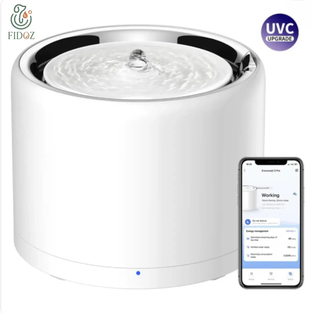 HydroPure 1.8L – Fontaine intelligente pour animaux Fidoz